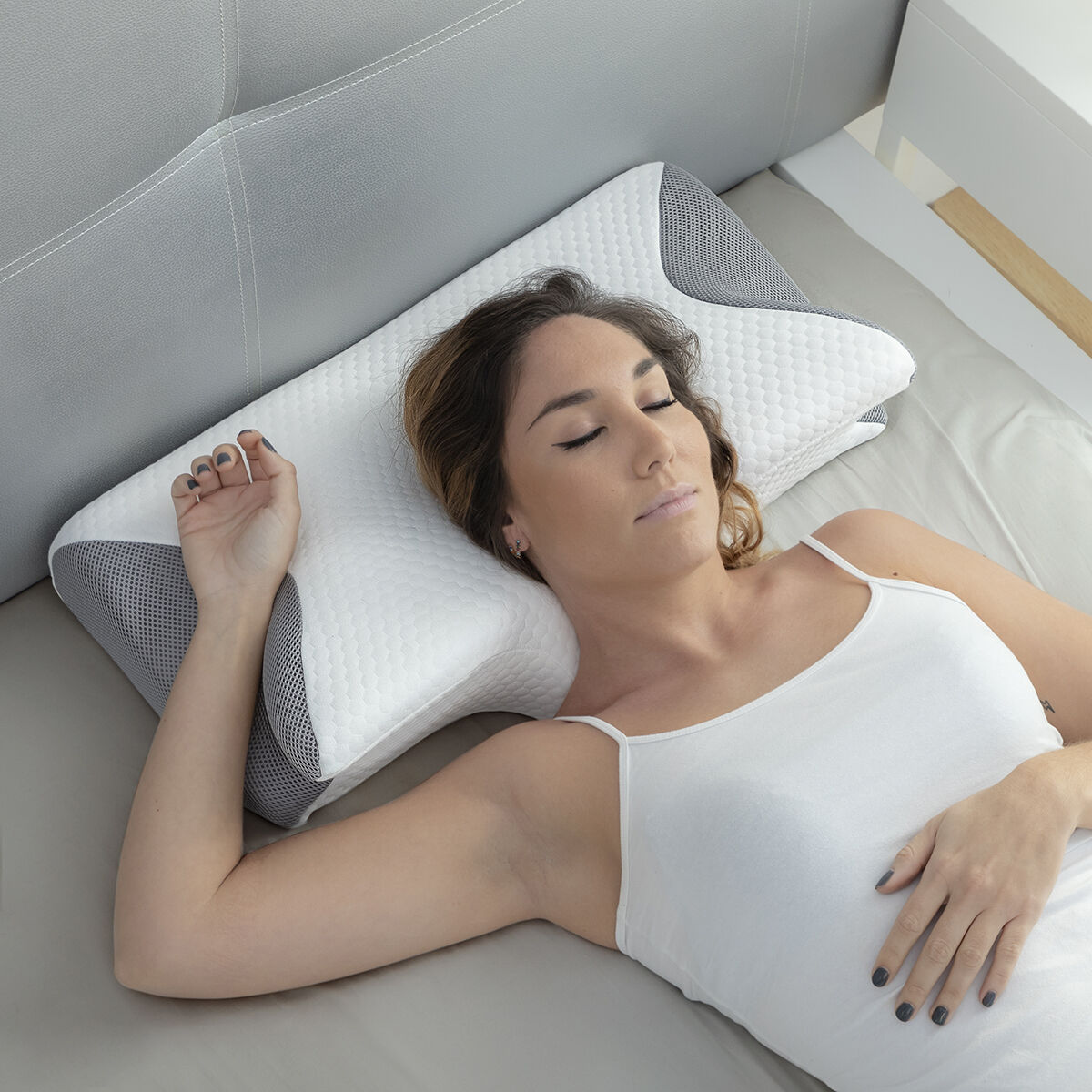 Almohada Cervical Memory Foam Anatómica - Vista 4